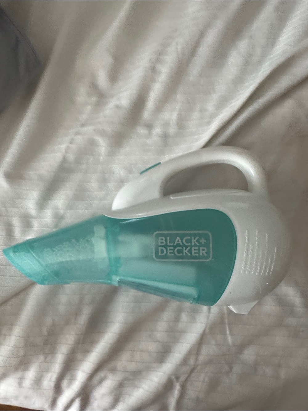 Black & Decker White and Teal Handheld Vacuum Cleaner
